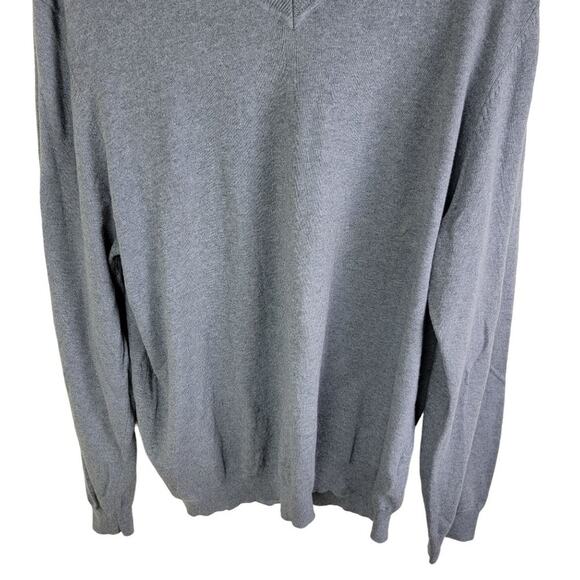 Eddie Bauer Mens Cotton Cashmere Pullover Sweater size Tall XL XLT V-Neck - Picture 4 of 11